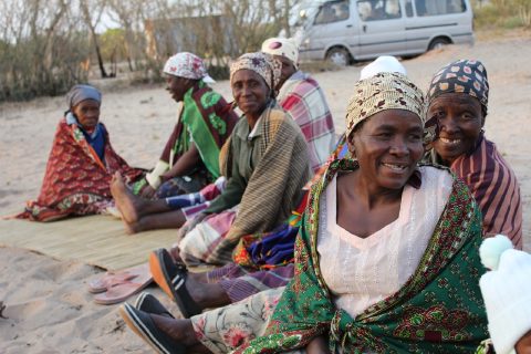 Women in a rural Mozambican community